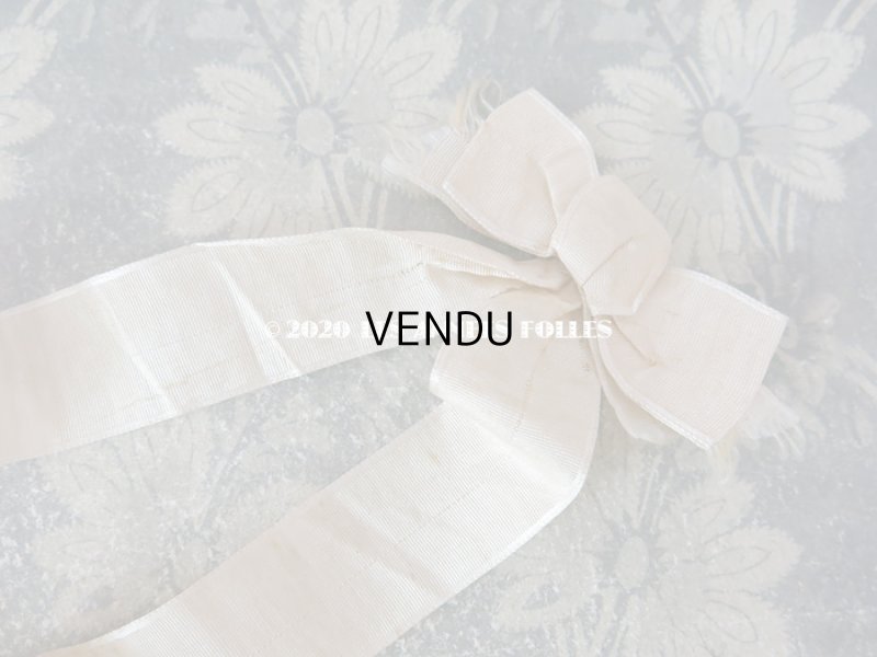 画像3: アンティーク 初聖体のオモニエール ピンクベージュ 花模様のホワイトワーク & 手編みのマリーヌレース