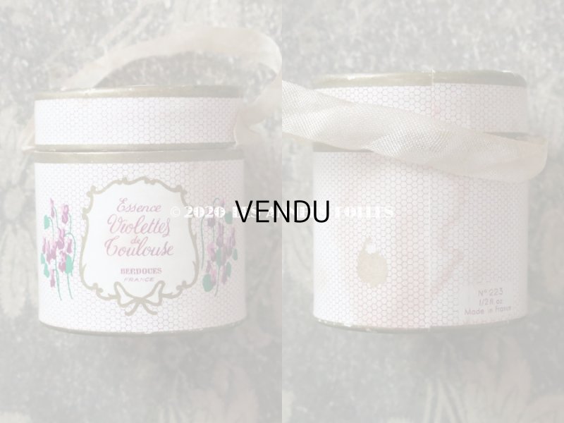 画像5: アンティーク 菫の小さなパフュームボックス&ボトル  ESSENCE VIOLETTES DE TOULOUSE - BERDOUES FRANCE -