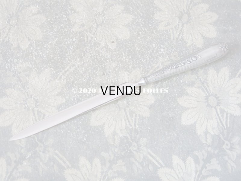 画像5: アンティーク レタリングセット シルバー製 薔薇模様 ペン軸 & シーリングスタンプ ＆ レターオープナー & ペーパーナイフ