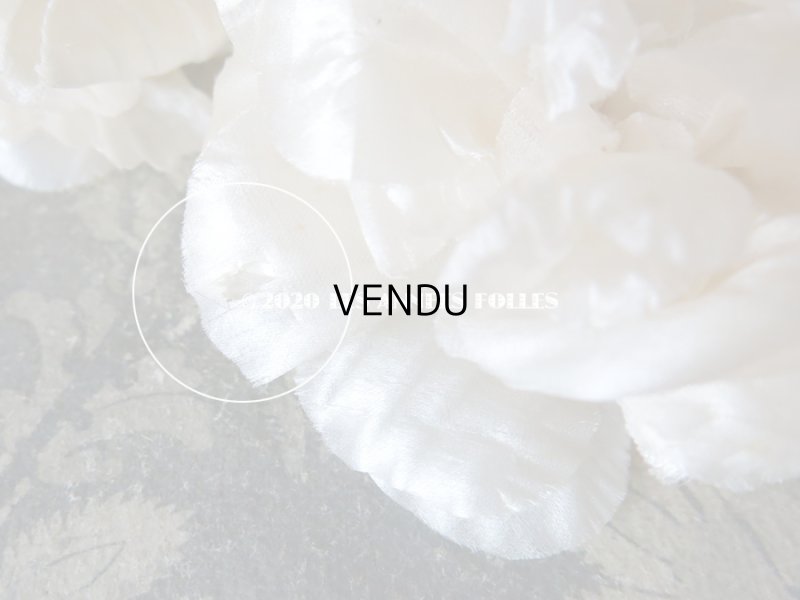 画像9: 1900年代 アンティーク シルク製 薔薇の花冠 ティアラ オフホワイト