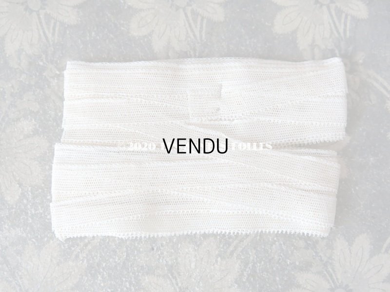 画像6: 1920年代 アンティーク オフホワイトのチュールレース 10m 1.4cm幅 