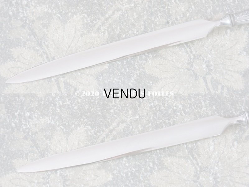 画像7: アンティーク レタリングセット シルバー製 薔薇模様 ペン軸 & シーリングスタンプ ＆ レターオープナー & ペーパーナイフ