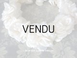 1900年代 アンティーク シルク製 薔薇の花冠 ティアラ オフホワイト