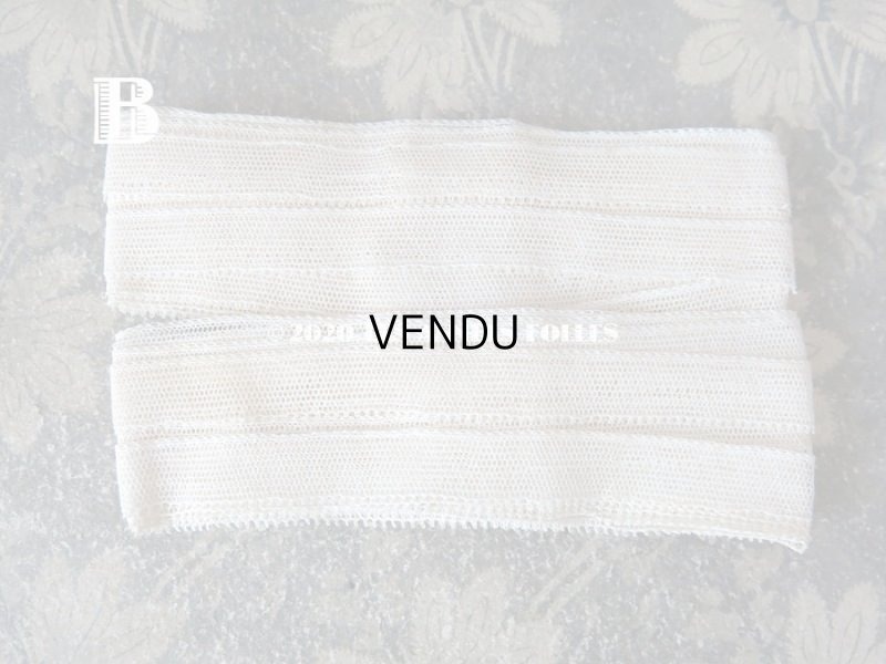 画像5: 1920年代 アンティーク オフホワイトのチュールレース 10m 1.4cm幅 