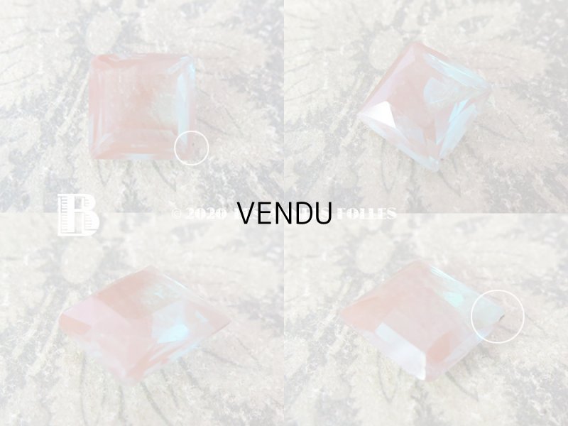 画像4: アンティーク サフィレットのルース スクエア 15mm