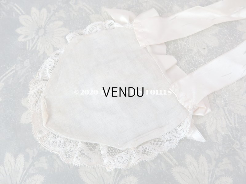 画像8: アンティーク 初聖体のオモニエール グレイッシュピンク 薔薇&レース