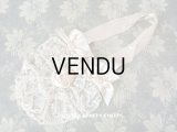 アンティーク 初聖体のオモニエール グレイッシュピンク 薔薇＆レース
