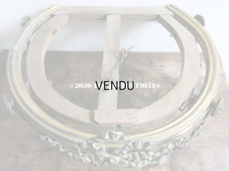 画像4: アンティーク 天蓋キャノピー 薔薇＆リボンのガーランド　45×37×27cm