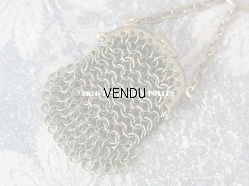 画像6: 1900年代 アンティーク ドール用 メタルメッシュのコインケース