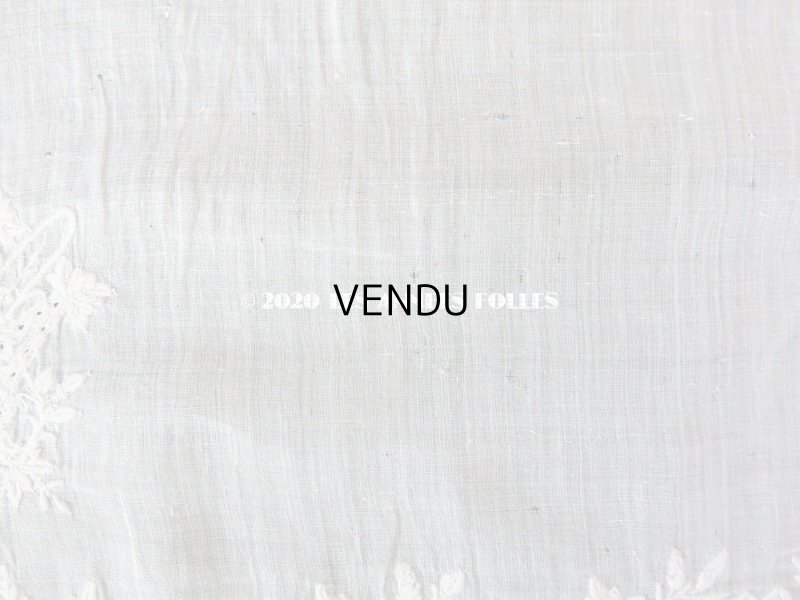 画像16: 19世紀 アンティーク  結婚式のハンカチ 【MA】 ホワイトワーク & 手編みのヴァランシエンヌレース 