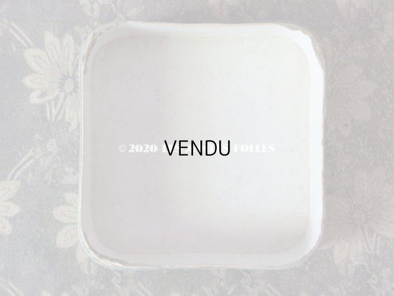 画像7: 19世紀末 アンティーク シルク製 チョコレートのお菓子箱 グレイッシュブルー