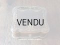 アンティーク 本革製 大きなジュエリーケース 金彩入り 薔薇＆リボンのガーランド 