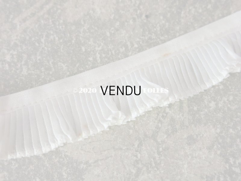 画像3: アンティーク プリーツ リボン オフホワイト 2.3cm幅 