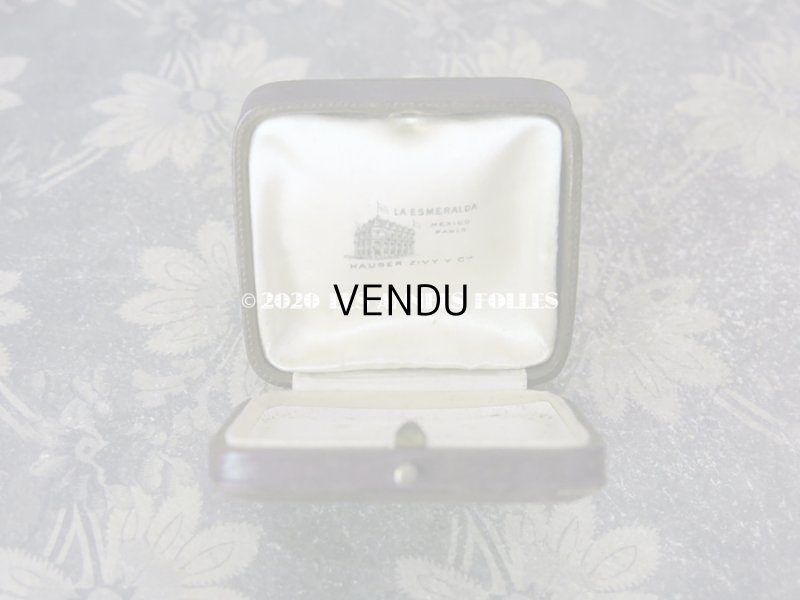 画像7: アンティーク  本革製 金彩入り ジュエリーボックス ブラウン