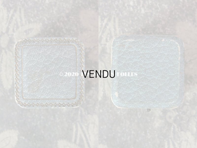 画像5: アンティーク  金彩入り リングボックス ジュエリーボックス グレイッシュブルー