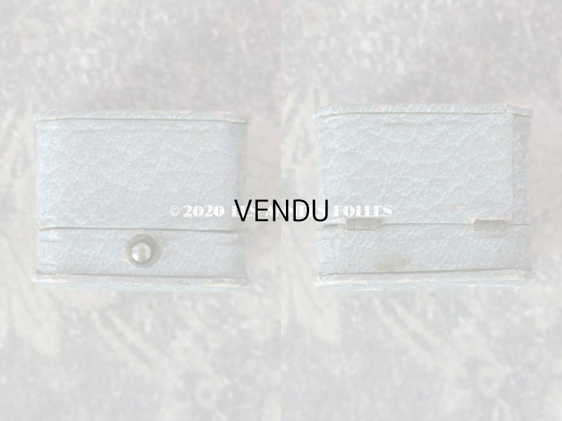 画像6: アンティーク  金彩入り リングボックス ジュエリーボックス グレイッシュブルー