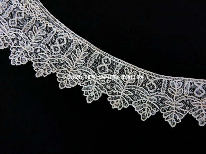 画像4: 19世紀末 アンティーク ポワンドガーズ 少女の付け襟 ニードルレース  『ポワン・ド・ガーズ』