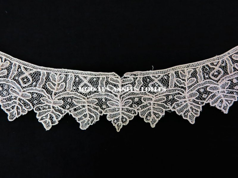 画像5: 19世紀末 アンティーク ポワンドガーズ 少女の付け襟 ニードルレース  『ポワン・ド・ガーズ』