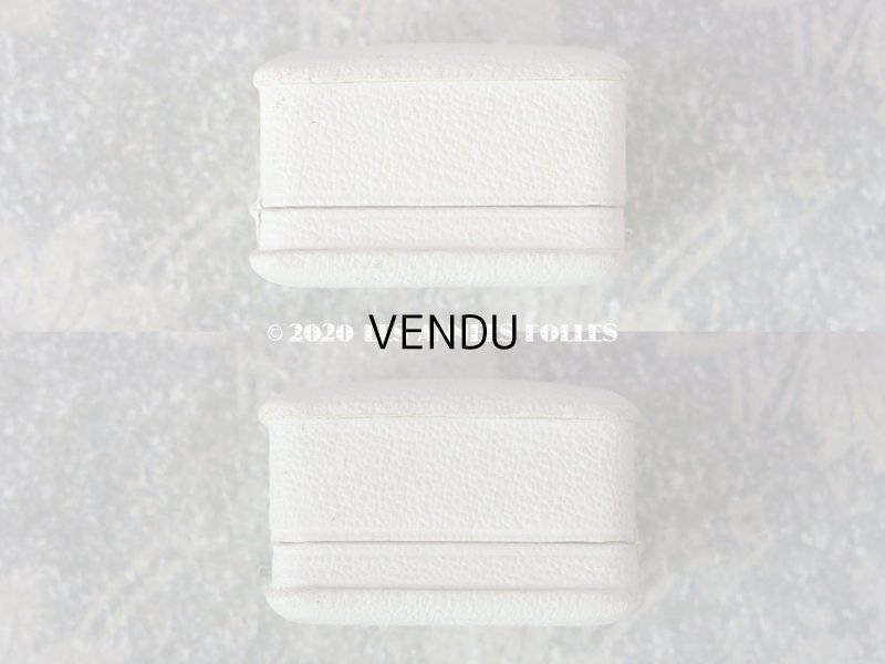 画像6: アンティーク  本革製 リングボックス ジュエリーボックス オフホワイト