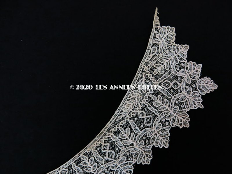 画像7: 19世紀末 アンティーク ポワンドガーズ 少女の付け襟 ニードルレース  『ポワン・ド・ガーズ』