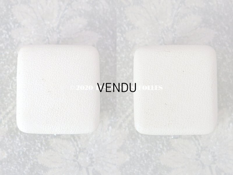 画像4: アンティーク  本革製 リングボックス ジュエリーボックス オフホワイト