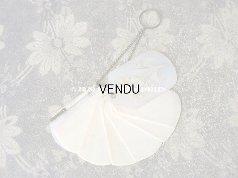 画像8: 19世紀 鈴蘭の舞踏会の手帳 ペンシル付 マザーオブパール製  CARNET DE BAL カルネ・ド・バル