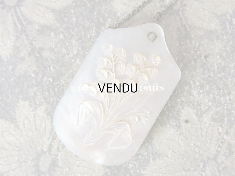 画像7: 19世紀 鈴蘭の舞踏会の手帳 ペンシル付 マザーオブパール製  CARNET DE BAL カルネ・ド・バル