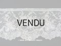 19世紀末 アンティーク ニードルレース 幅広 ポワンドローズ 19.5×50cm 【ポワン・ド・ガーズ】 【ポワン・ド・ローズ】  