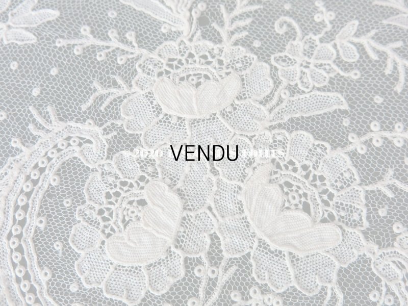 画像3: 19世紀末 アンティーク ニードルレース 幅広 ポワンドローズ 19.5×50cm 【ポワン・ド・ガーズ】 【ポワン・ド・ローズ】  