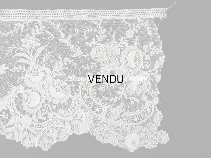画像7: 19世紀末 アンティーク ニードルレース 幅広 ポワンドローズ 19.5×50cm 【ポワン・ド・ガーズ】 【ポワン・ド・ローズ】  