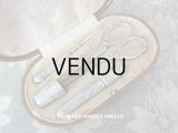 1900年代 アンティーク シルバー製 薔薇の裁縫道具セット 