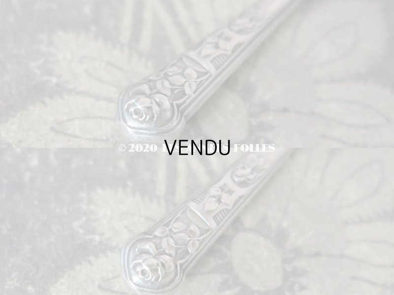 画像15: 1900年代 アンティーク シルバー製 薔薇の裁縫道具セット 