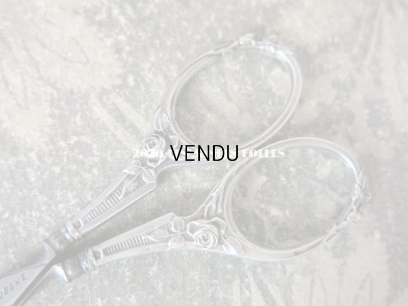 画像7: 1900年代 アンティーク シルバー製 薔薇の裁縫道具セット 