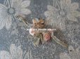 画像4: アンティーク シルク製 シルクシフォンの薔薇 ロココモチーフ 淡いピンク (4)