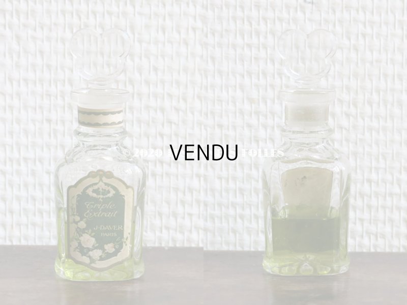 画像3: アンティーク パフュームボトル 白薔薇 ホワイトローズ TRIPLE EXPRAIT - J.DAVER PARIS -