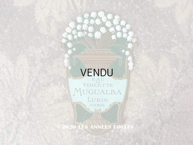 画像1: アンティーク ソープラベル EAU DE TOILETTE MUGUALBA - LUBIN PARIS -