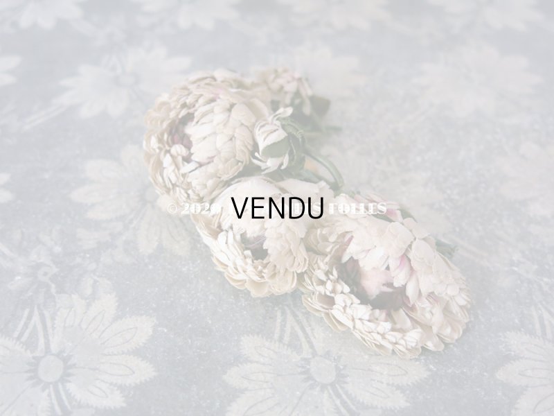 画像8: 1900年代 アンティーク 布花