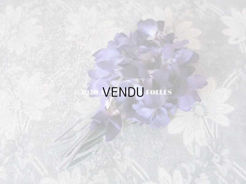 画像6: アンティーク 菫のブーケの布花  コサージュ 27輪