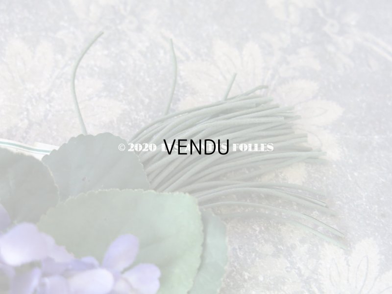 画像3: 未使用 ラベル付き アンティーク 菫のブーケの布花  コサージュ 