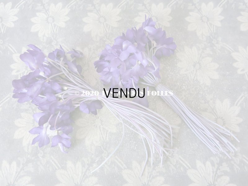 画像6: 新品同様 アンティーク 菫のブーケの布花  コサージュ 48輪