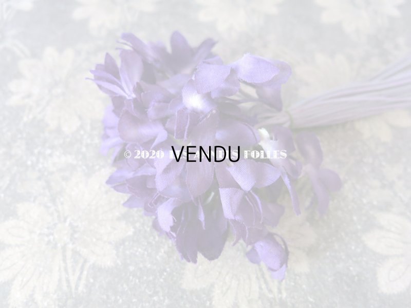 画像5: 新品同様 アンティーク 菫のブーケの布花  コサージュ 48輪