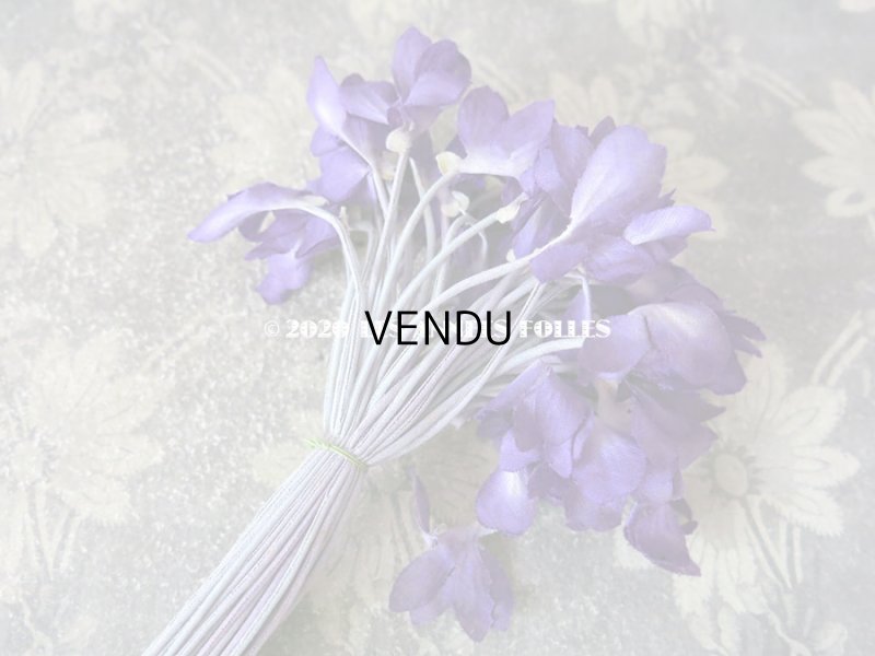 画像4: 新品同様 アンティーク 菫のブーケの布花  コサージュ 48輪