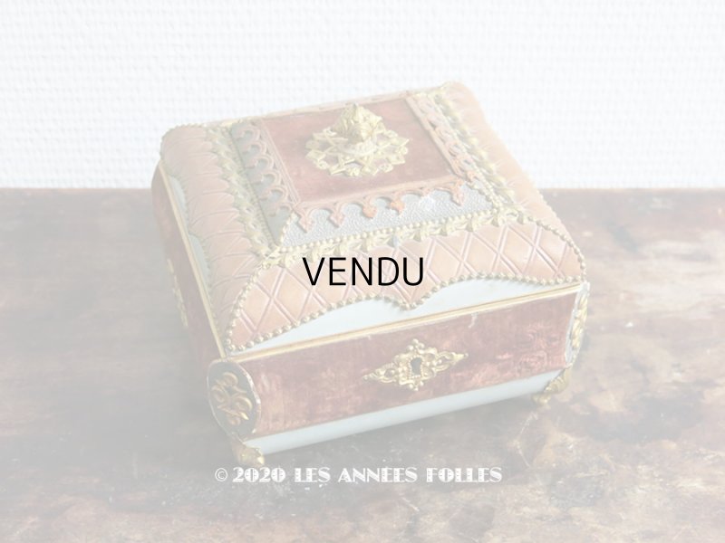 画像1: 19世紀 アンティーク ナポレオン3世時代 お菓子箱 チョコレートボックス 木箱 