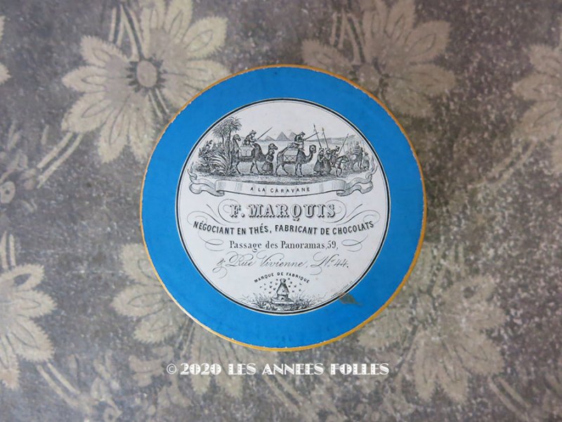 画像1: 1900年代 アンティーク 『ショコラ・フランソワ・ マルキ』のお菓子箱  - CHOCOLAT FRANCOIS MARQUIS PARIS -