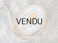 アンティーク シルク製 サテンリボン 淡い山吹色 7m RUBAN POUR LINGERIE SEMIRAMIS