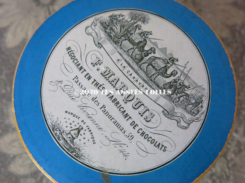 画像3: 1900年代 アンティーク 『ショコラ・フランソワ・ マルキ』のお菓子箱  - CHOCOLAT FRANCOIS MARQUIS PARIS -