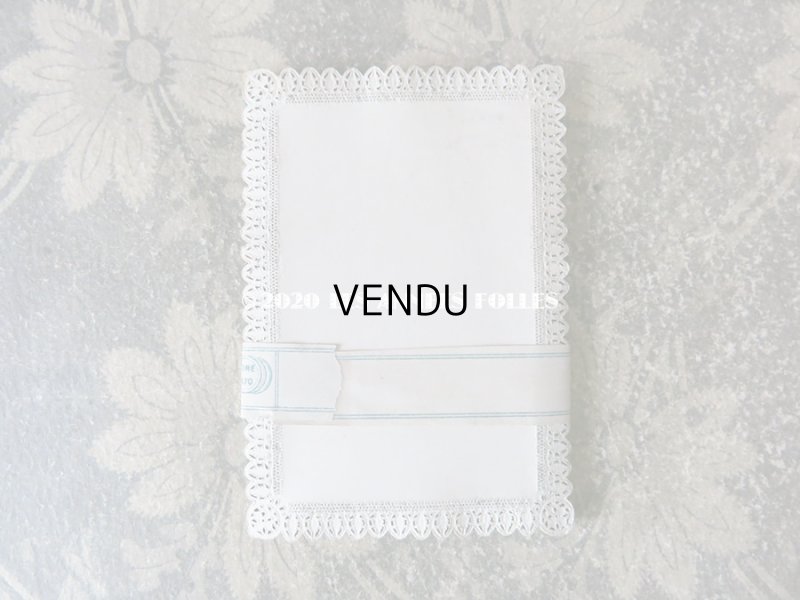 画像5: 未使用 1870年代 アンティーク　カニヴェ用カード 13枚のセット レースの透かし柄