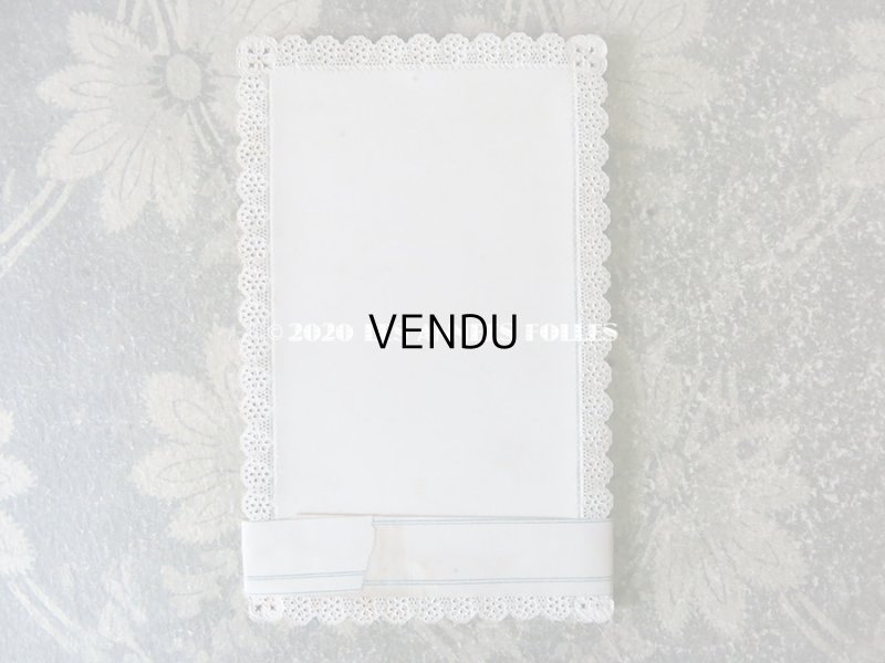 画像10: 未使用 1870年代 アンティーク　カニヴェ用カード 13枚のセット レースの透かし柄