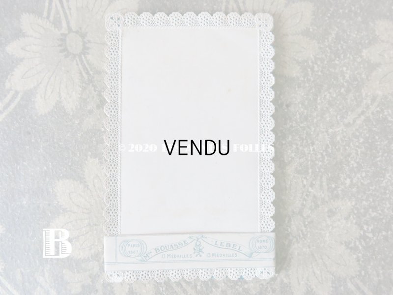 画像8: 未使用 1870年代 アンティーク　カニヴェ用カード 13枚のセット レースの透かし柄