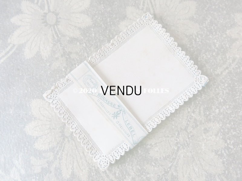 画像4: 未使用 1870年代 アンティーク　カニヴェ用カード 13枚のセット レースの透かし柄